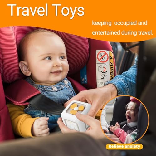 Image of Montessori Toys for 1 Year Old Boy, 6 in 1 Busy Activity Cube Toys for Toddlers 1-3 Learning Fine Motor Skills, Travel Toy for 12-18 Months Baby, One Year Old Girl Birthday Gifts,White
