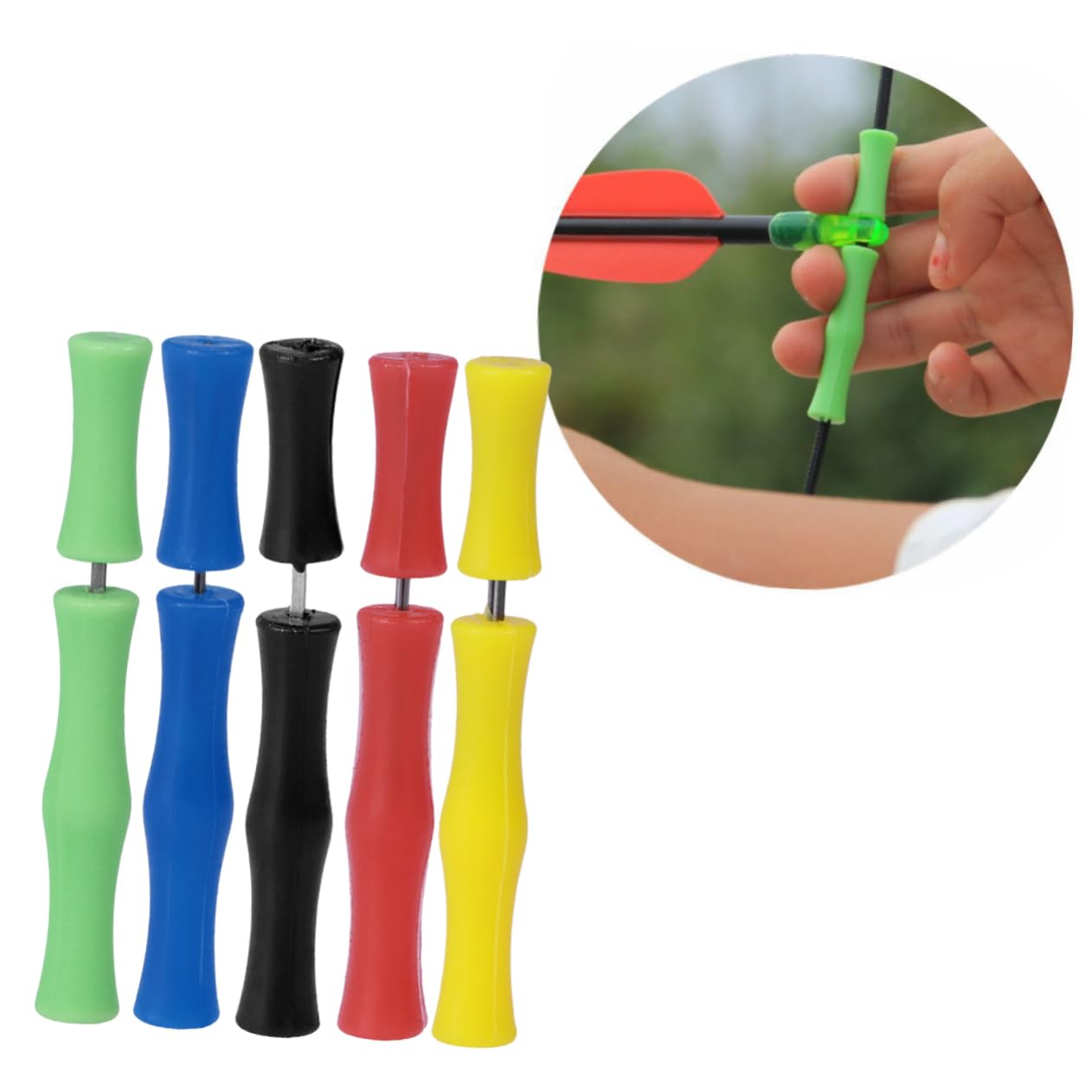 LIOOBO Protect Your Fingers Bowstring Saver Finger Tab Silicone Material Easy Install Archery Essential Gear