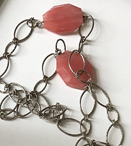 Cherry Quartz Oval Link Necklace