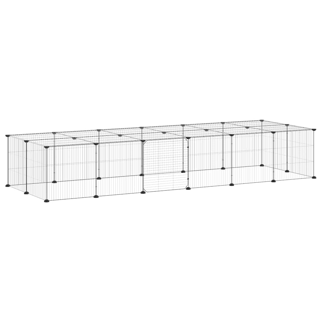 Gabbia per animali domestici in acciaio verniciato a polvere, 35 x 35 cm, con porta, per conigli, porcellini d'India, criceti, topi, ratti, cincillà, degu
