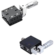 X Axis 40 * 40mm LGX40-R LX40-C LX40-L Knob Micrometer Sliding Stage Guide Rail Type Platform Manual Displacement Sliding TableLX40-R