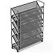 Simple Houseware 6-Tier Wall Mount Document Letter Tray Organizer, Black