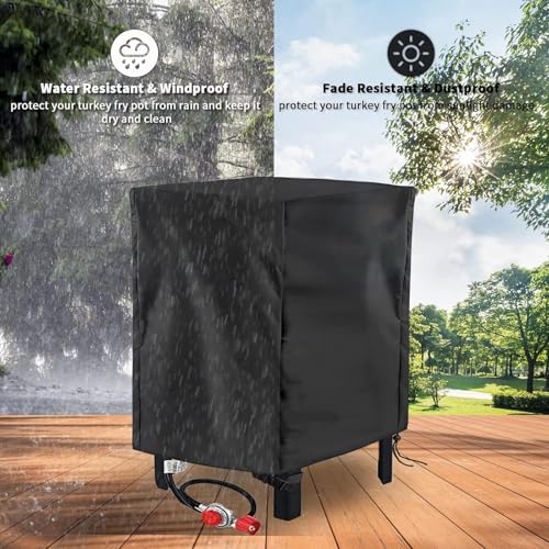 Impermeable deep cooker protect 210D para cocina exterior con bolsa 7