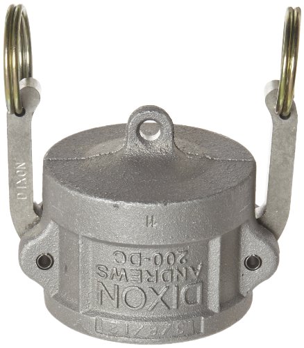 Dixon 200-DC-AL Aluminum 356T6 Type DC Cam and Groove Hose Fitting, Dust Cap, 2"