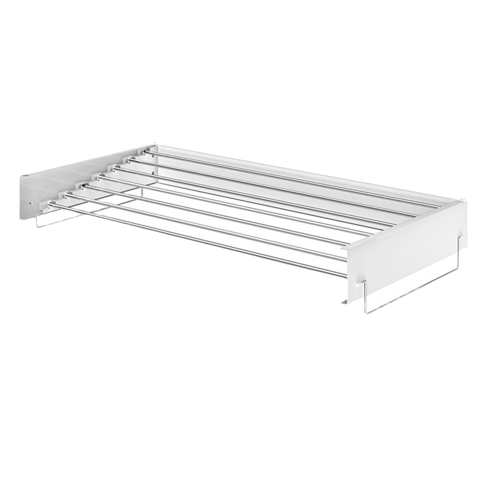 Kaeltsyn Modern Bathroom Storage Rack Rustproof Stainless Steel Rod Wall Mounted Shower Shelf for Small Spaces Rustless Shelf