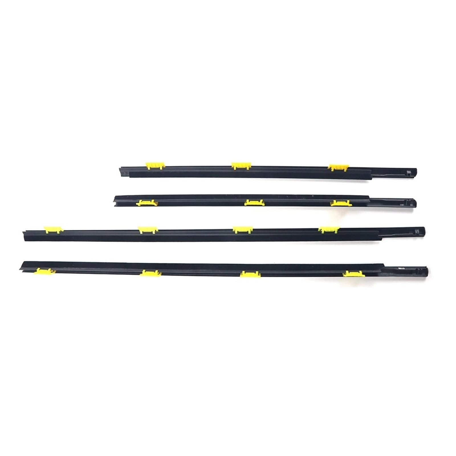 Uussup One Color Rubber Seal Weather Stripping 4Pcs For Cr-V For Crv 2002-2006 Waterproof Pressure Strip Sealing Accessories Car Outer Windows Rubber Weatherstrip