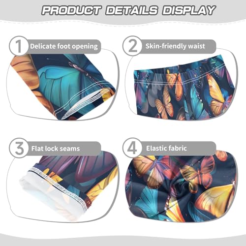 Bolaz Toddler Girls Leggings Printed Yoga Pants Leggings Many Butterflies for Kids3