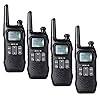 Retevis RT616 Walkie-Talkie, PMR446 Licenza-libero 16 Canali, FM Radio, VOX Squelch, 10 Tono di Chiamata, LED Torcia, Walkie Talkie con Schermo (Nero, 2 Paio)