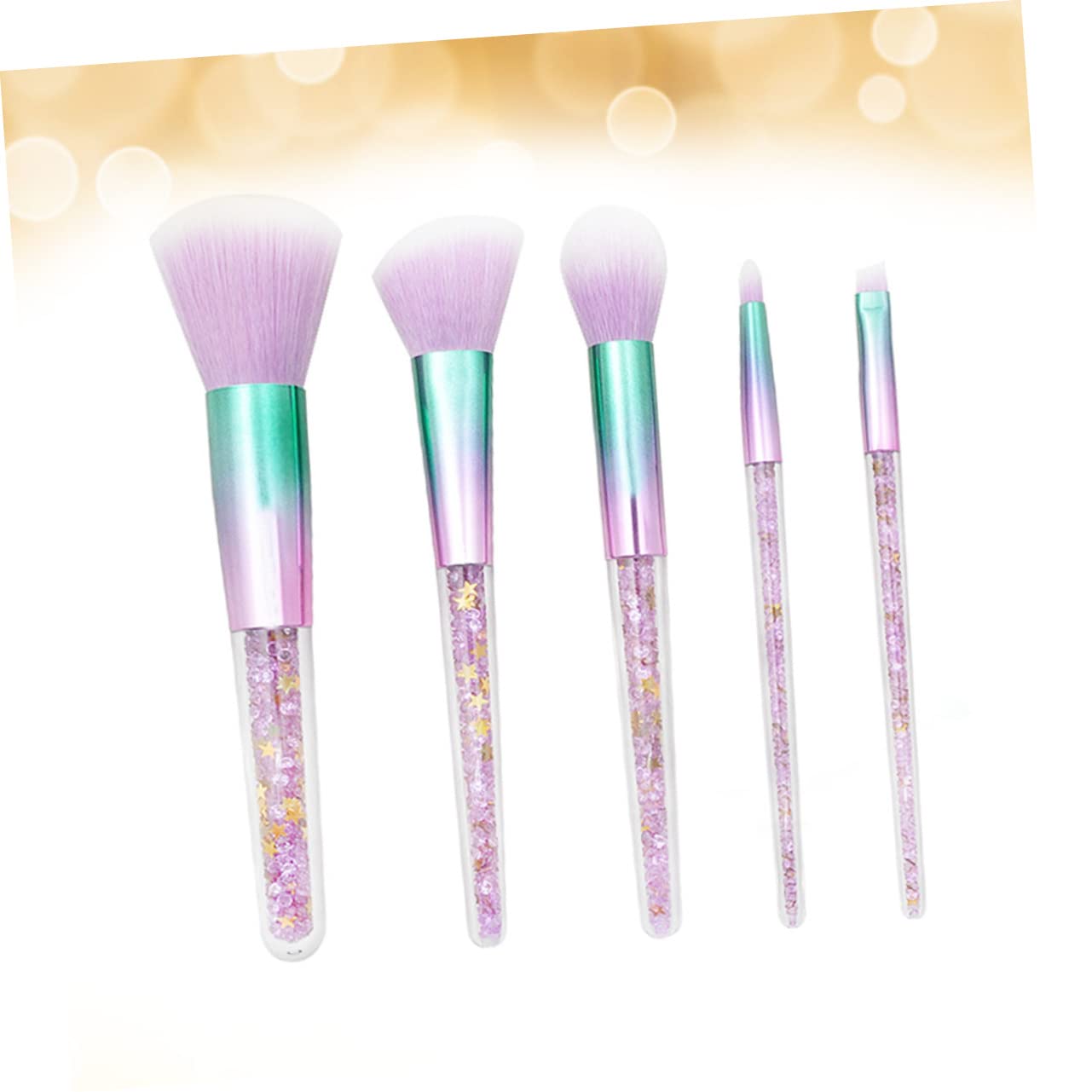 DOITOOL 15stücke Teiliges Makeup Pinselset Für Frauen Professionelle Foundation Augenbrauen Und Puderpinsel Mit Transparentem Griff Und Synthetischen Borsten Für Tägliches Und