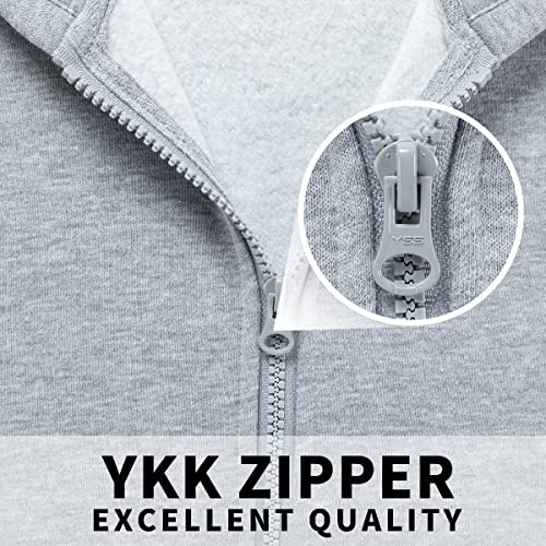 Image of Kid Nation Kids Soft Brushed Fleece Zip-Up Hooded Sweatshirt Hoodie for Boys or Girls 4-12 Years