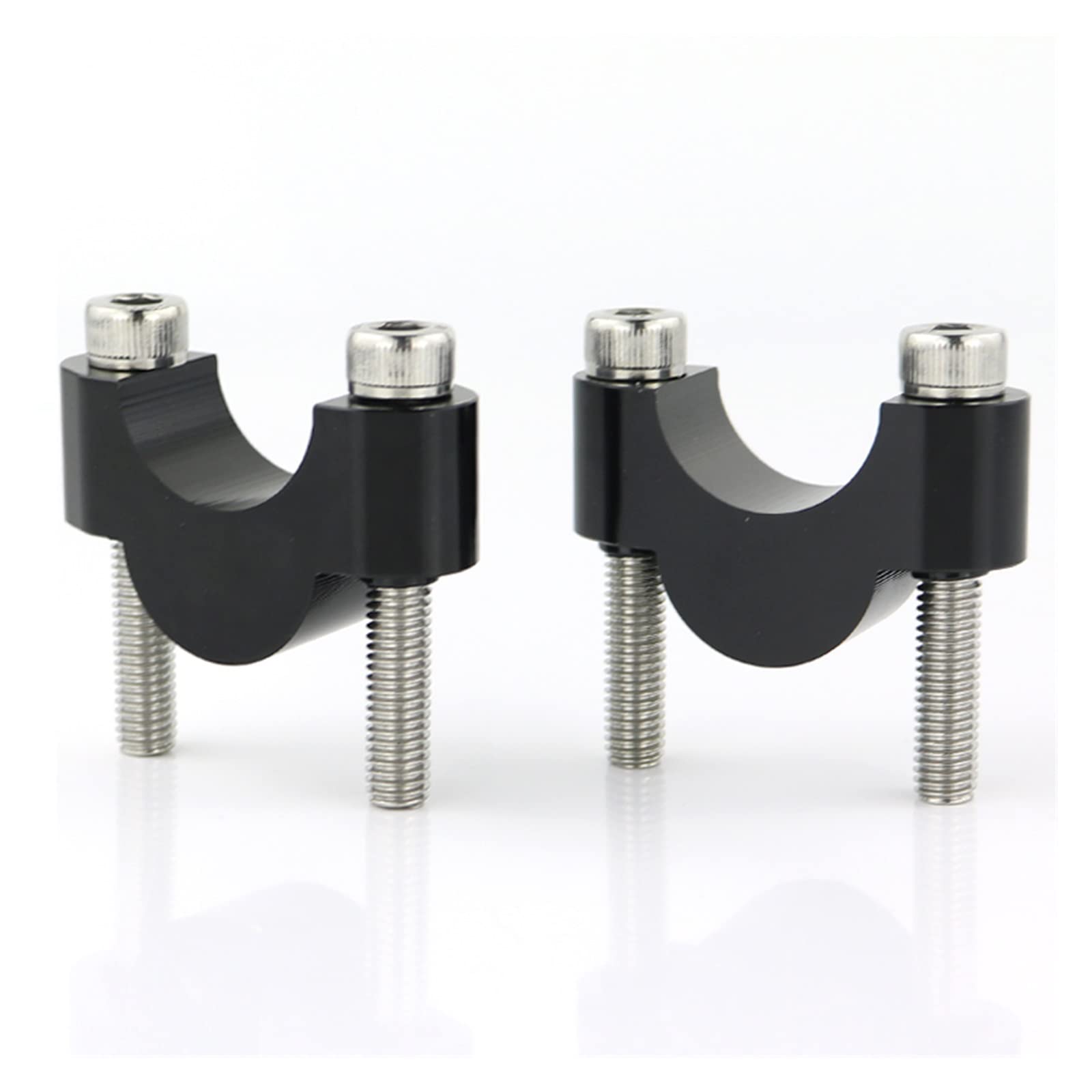 Moto Elevador de Manillar para Tenere 700 Accesorios De Motocicleta Elevadores De Manillar Montaje Elevador CNC Billet Aluminio Moto Manillar Elevador(Black Riser 20mm)