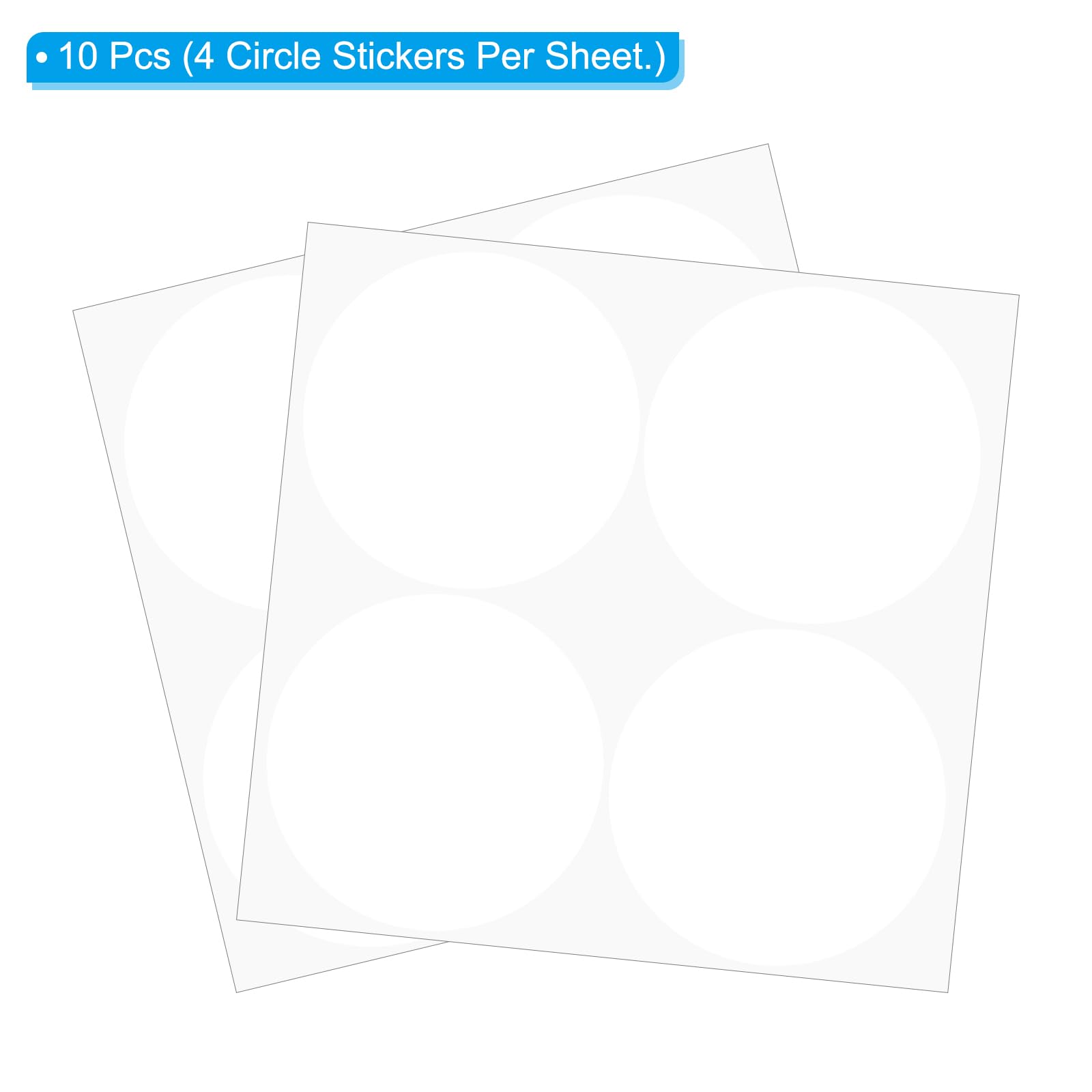 PATIKIL Round Colored Stickers 4" - Image 3