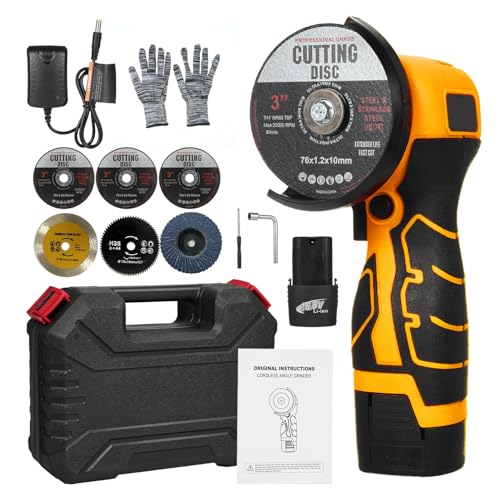 Weytoll Mini Cordless Angle Grinder 7000RPM with Battery