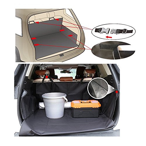 Hcmax Dog Vehicle Cargo Liner Cover Pet Seat Cover Bed Floor Mat Nonslip Waterproof Universal For Car Suv Truck Jeeps Vans Black #TOP2