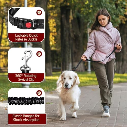 Image of Adjustable Vehicle Pet Travel Restraint Strap, Dog Belt, Tangle-Free 360 Rotatable Strap with Headrest Fixing Buckle for Canine Daily Road Trip Use