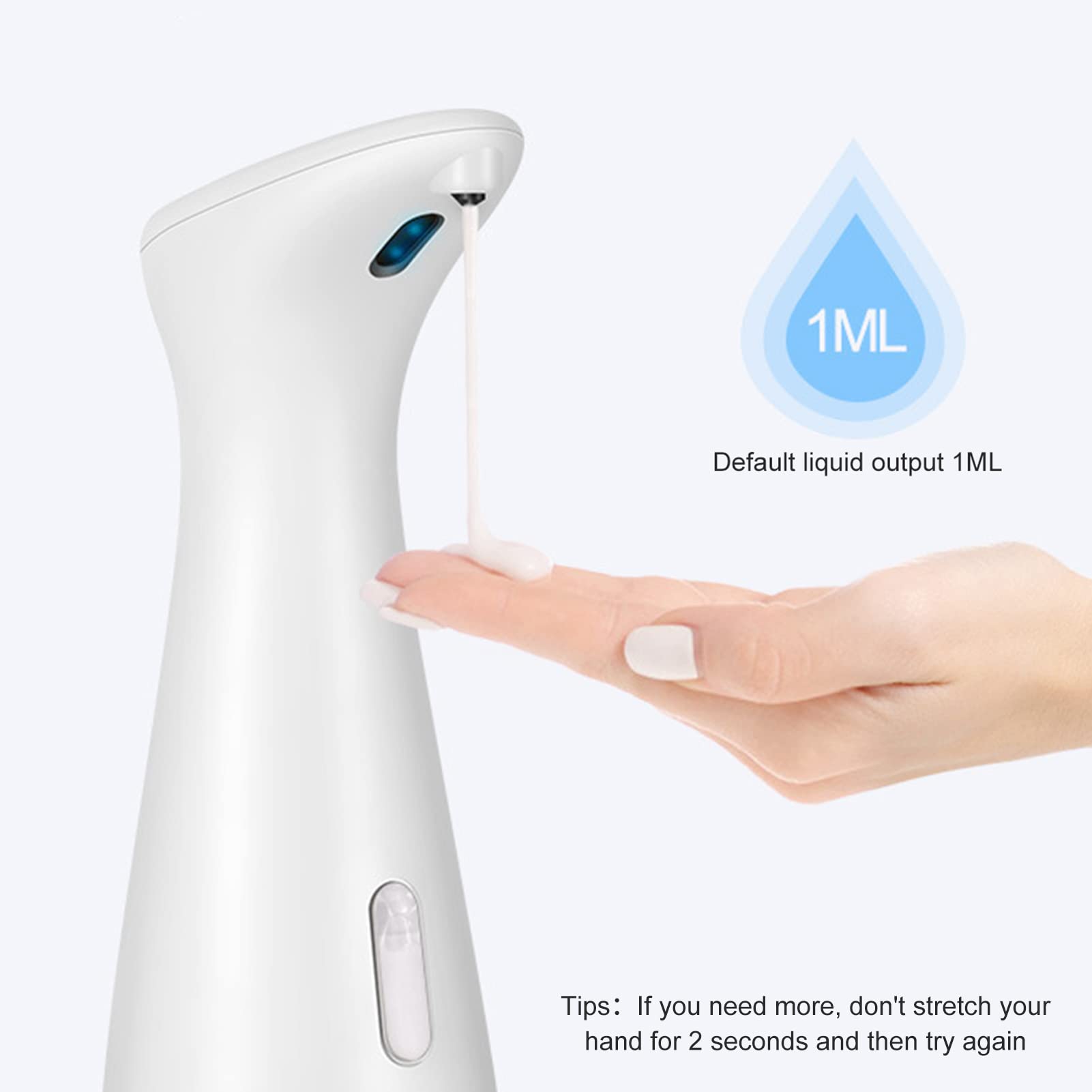 Automatischer Desinfektionsspender, SHINROAD Desinfektionsspender Sensor, Berührungsloser Desinfektionsmittelspender 200ml mit Tropfschale für Badezimmer, Schule, Krankenhaus, Restaurant (Schwarz)