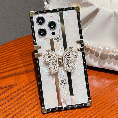 Coque iPhone 15 Plus pour fille, le cadeau idéal avec support blanc - 6