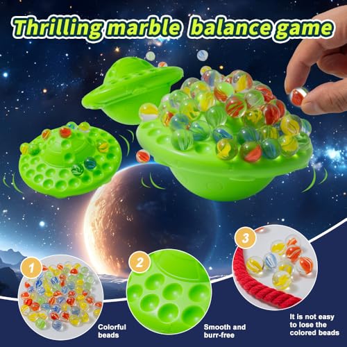 A V Marble Balance Board Game – 60 Colorful Glass Marbles with Storage Base | Exciting Family & Party Board Game for Kids & Adults, Educational STEM Toy & Birthday Gift, 1–4 Players, Ages 8+ - Image 6
