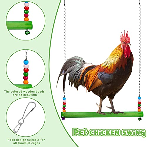 Doumneou 5 StüCke Huhn Spielzeug Huhn HäNgende Schaukel Spielzeug GemüSe GemüSe Spieß HäNgen Beutel,HüHnerstall ZubehöR – Bild 6