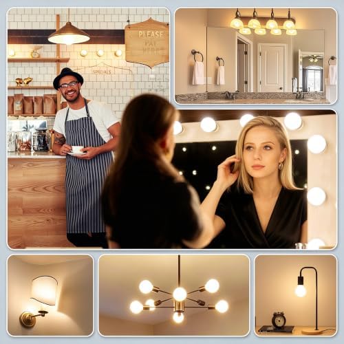 G30 LED Light Bulbs 10W E26 Base Matt Opal Porcelain Warm White 2700K — 사진 3