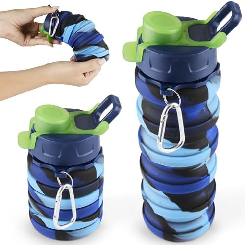 Spacesaver Collapsible Water Bottle Foldable Water Bottle