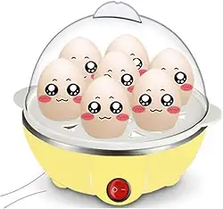 Cozedor Elétrico A Vapor Ovos Egg Cooker 110v 350w (Amarelo)
