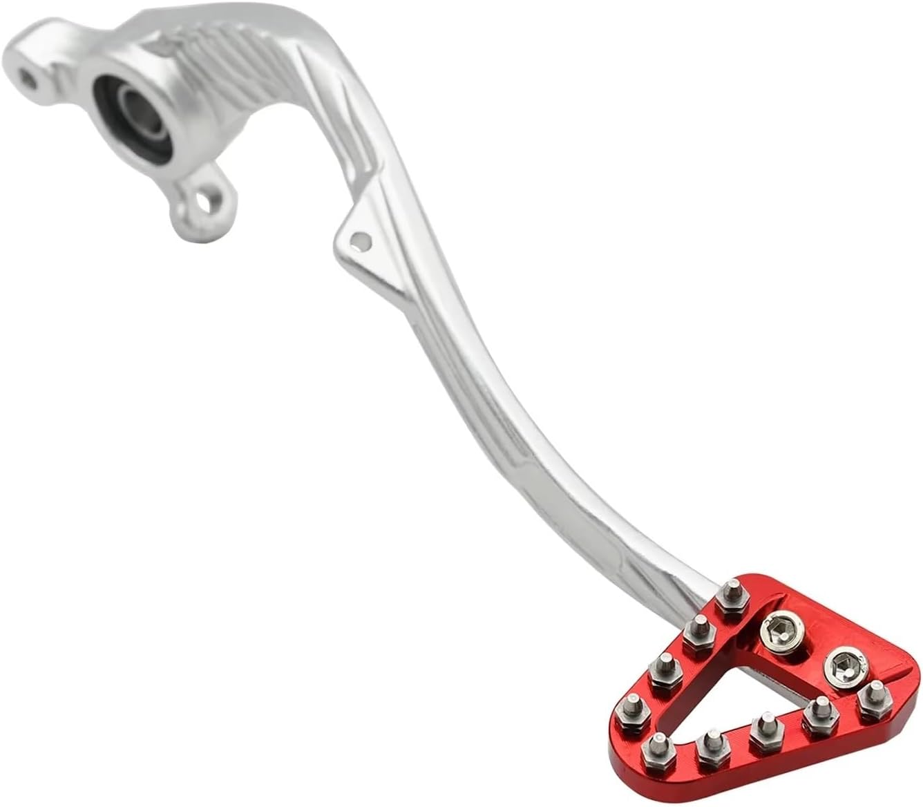 Motorcycle CNC Footbrake Lever Foot Brake Pedal For Husqvarna TC TE TX FC FE FX For KTM XC XCF 125-500 2023-2025 distintivo(03 Black Red)