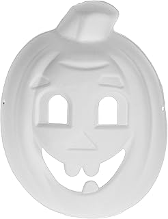 Bricolaje en blanco para proyectos artísticos Halloween, fiestas de disfraces, cosplay, color blanco, para mujeres, hombres, cara blanca, cosplay en blanco, festivales, fiestas, moldes, calabaza para