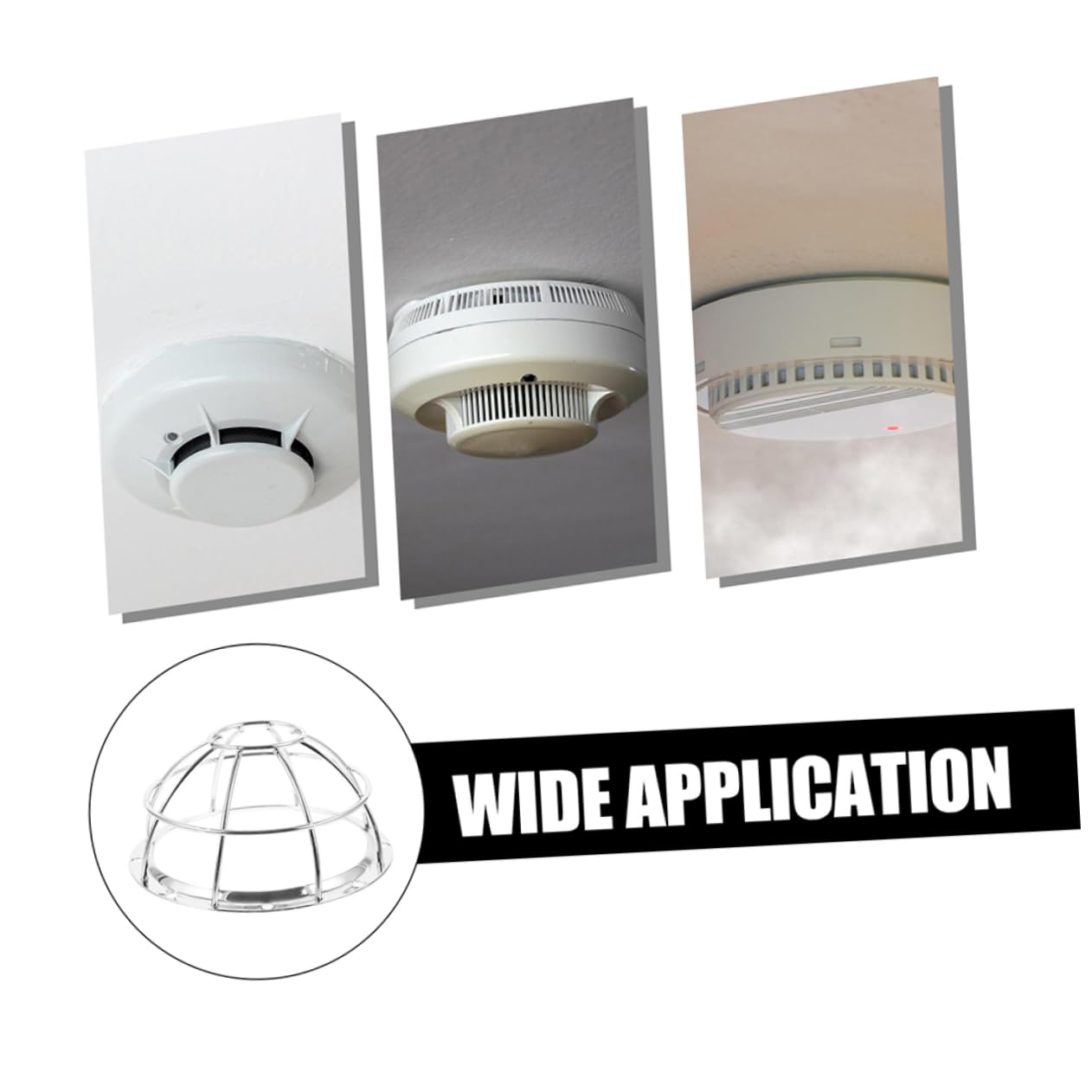 iplusmile 6pièces Garde Protectrice pour Détecteurs De Fumée Couverture De Et Pratique pour Capteurs De Détection