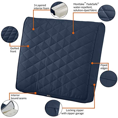 Coussin matelassé imperméable grand format assise jardin - 5