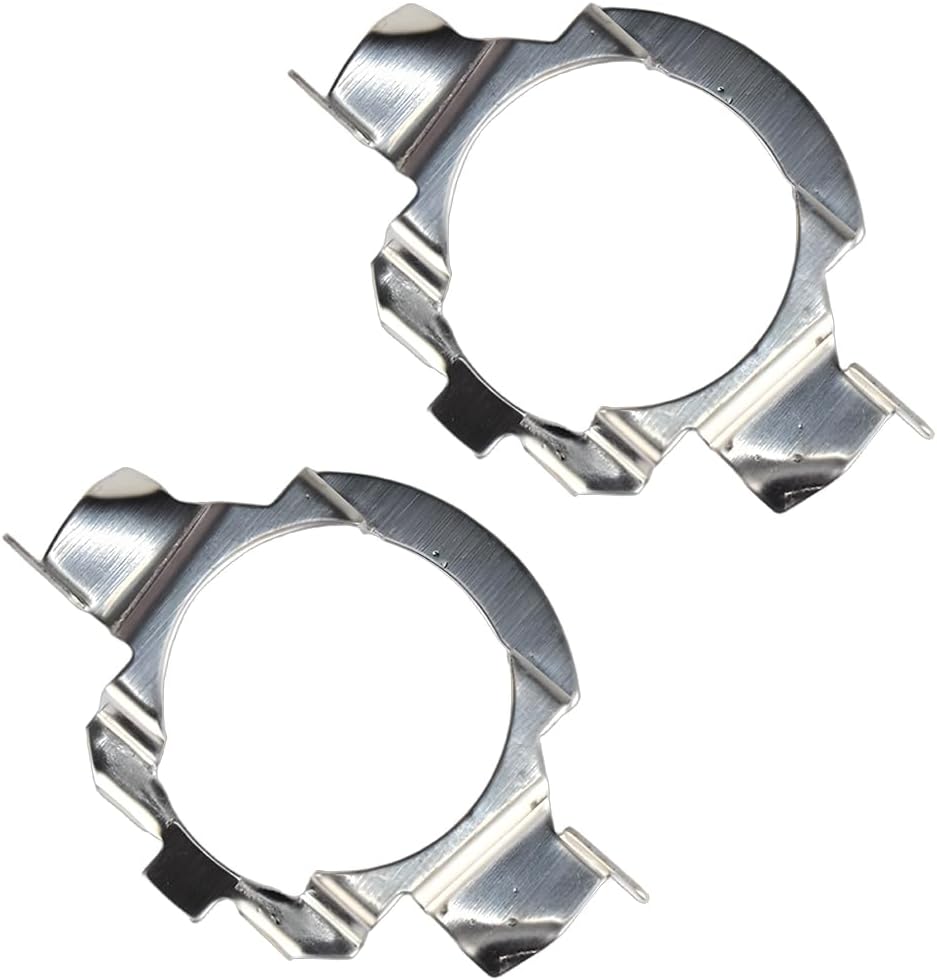 1 Pair Car H7 LED Headlamp Adapter, H7 LED Headlight Bulb Holder Socket Retainer Clip, Automotive Headlamp Adapter Bulb Base Holder, Compatible with Qashqai Regal New Bora