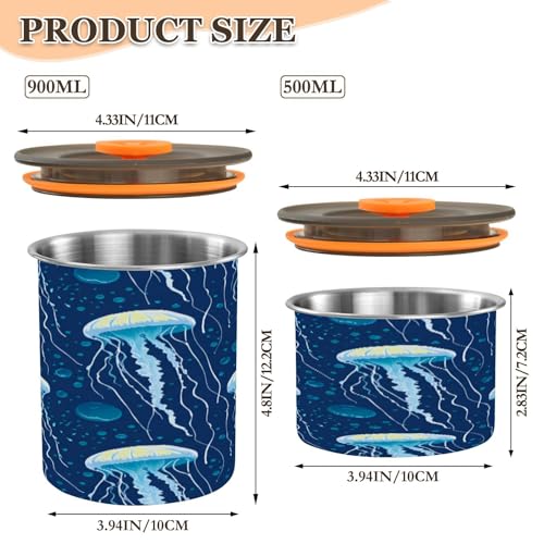 Envase Hermético de Acero Inoxidable para Café 900ml miniatura 2