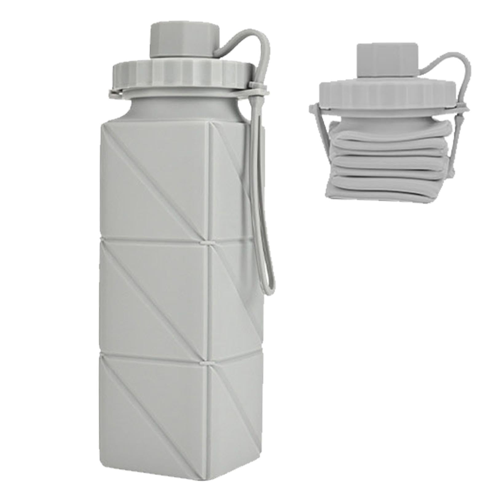 Bouteille D'eau Pliable En Silicone - Rose, étanche Et Portable, Format Tasse