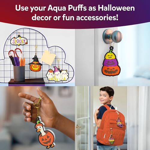 Image of Skillmatics Halloween Aqua Puffs - 3D Art Kit, Paint By Number Kit