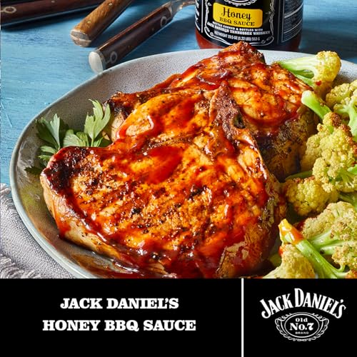 Image of Jack Daniel's Honey BBQ Sauce - Smoky-Sweet Perfection with Real Jack Daniel's Tennessee Whiskey, 19.51 oz ℮ 473 ml ℮ 553 g