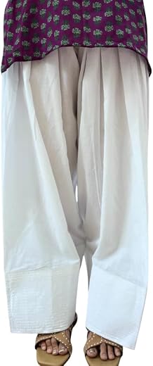 BAAORI Womens Pure Cotton Solid Farshi Salwar