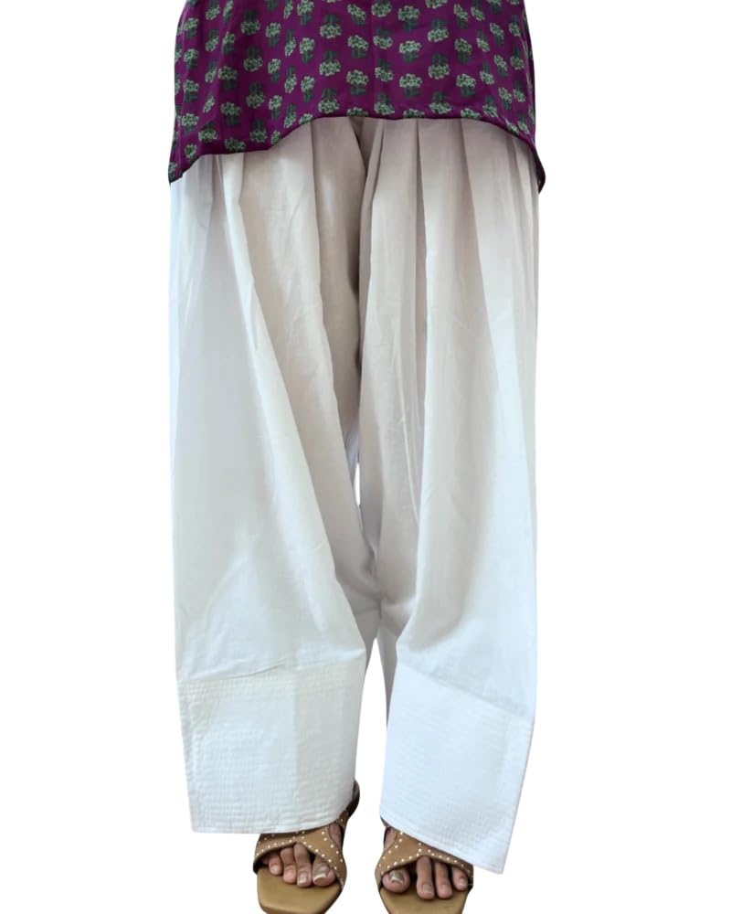BAAORI Womens Pure Cotton Solid Farshi Salwar - Review, Price and Buying Guide