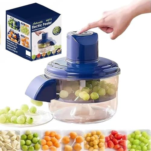 Image of Multipurpose Automatic Fruit & Vegetable Peeler Machine | Rechargeable Electric Potato Peeler | Smart Kitchen Tool for Home, Shop & Restaurant
