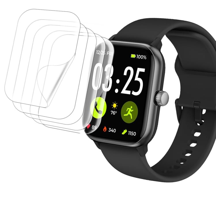[5 Pack] Compatible with Spade & Co Health Smartwatch 4 Screen Protector