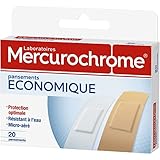 Mercurrome Pflaster, wasserfest, 20 Pflaster, schnelle und saubere Lieferung nach Hause, 3 Stück