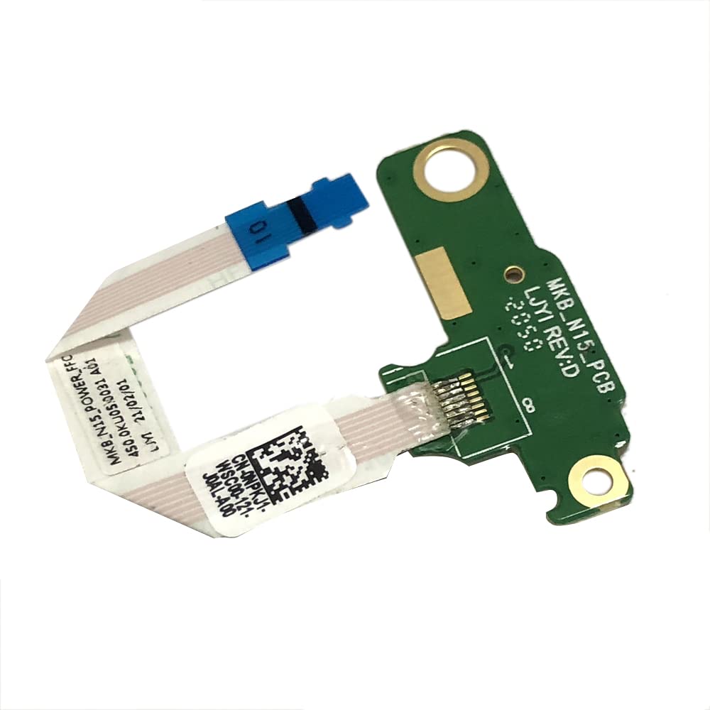 GinTai MKB_N15 Power Switch Button on Off Board Cable Replacement for Dell Inspiron 5501 5502 NPKJ1 450.0ku05.0031/5508
