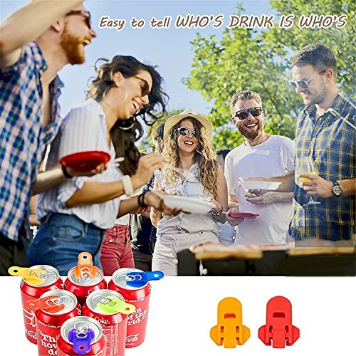 Generic 2 Pcs Can Opener Manual, Colorful Plastic Tinned Can Opener, Beer Drink Can Tab Opener Stopping Bug And Dirt, Beverage Barricade Soda Protector Used In Picnic Bbq. #TOP4