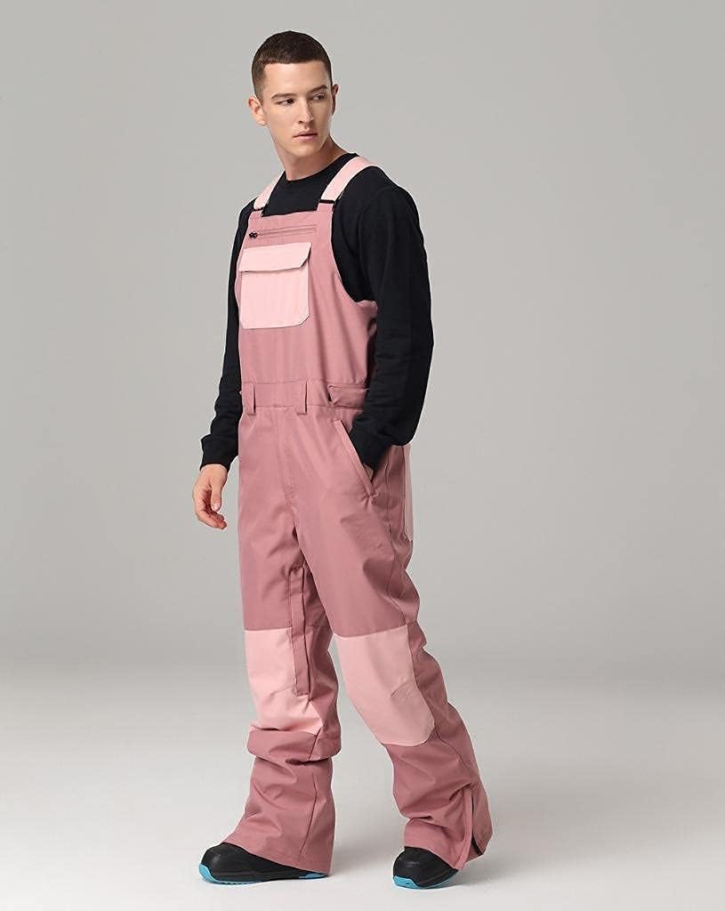 Women and Mens Snow Bibs Adjustable Overalls Pants Wear-resistant Bib Hiking Climbing Insulated Ski Pants - Image 8