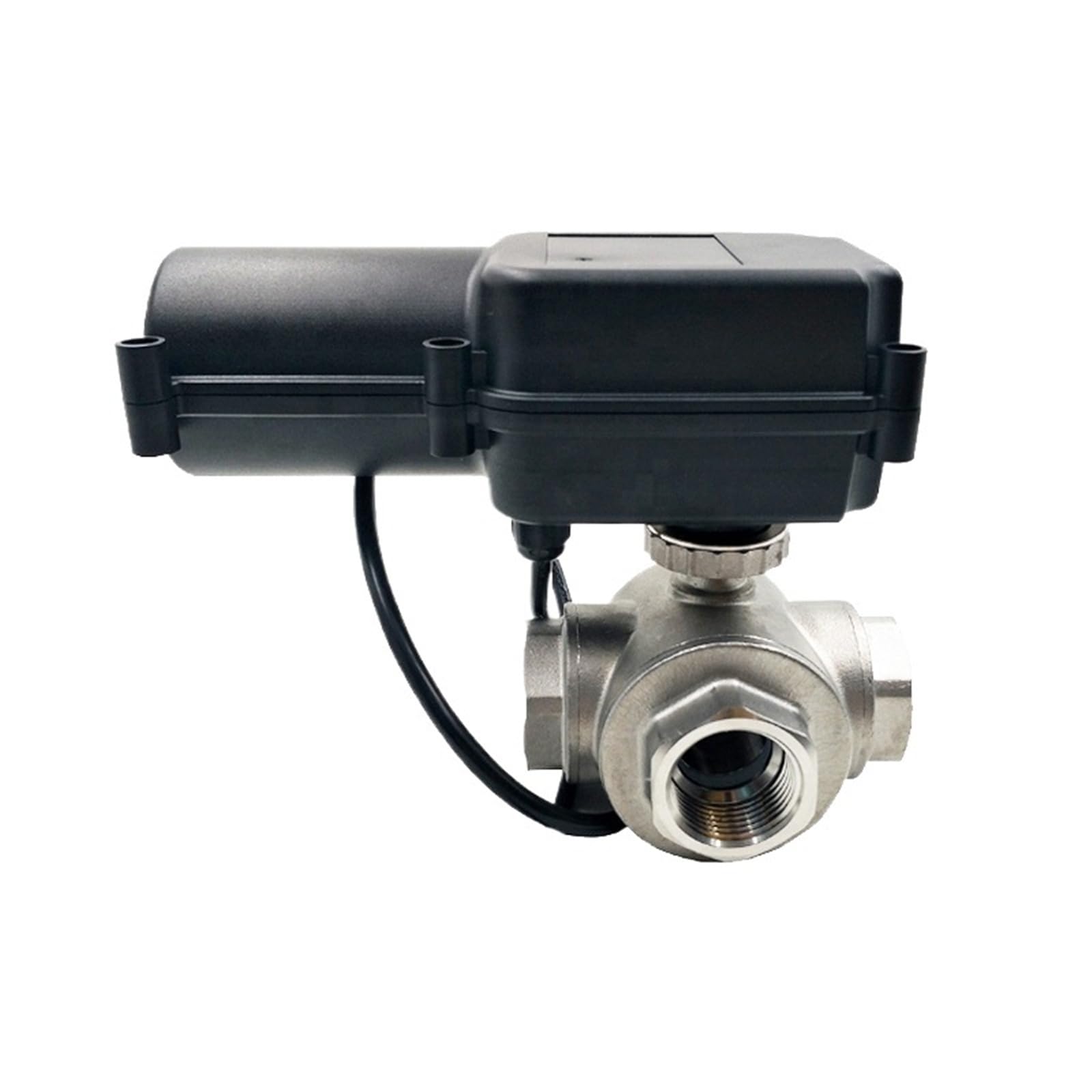 Belovek One Color Electric Actuator Ball Valve, 24V Dc/Ac Motorized, Stainless Steel, 21 Nm Torque, Fast Running Actuated