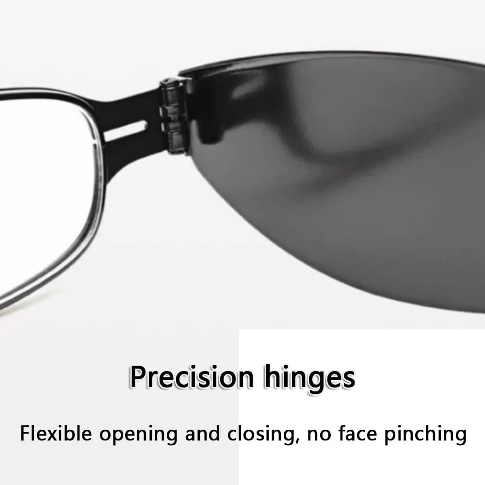 NILZA Schmal Lesebrillen Faltbare Computerbrille Lesehilfe Brillen Klappbare Reading Glasses Kompakte Sehhilfe Brille Mit Etui 1,0 3,5 (Color : Silver, Size : +2.0)