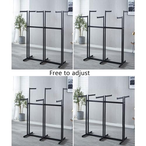 Portant à vêtements en métal noir pour aménager un dressing modulable dans la chambre - 8