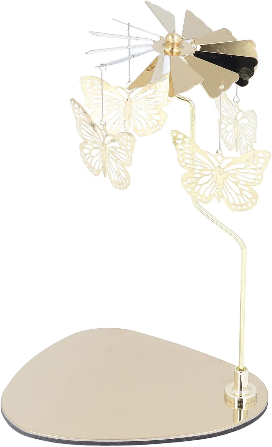 Candle Holder Round Triangle Spinning Candle Holder Rotating Candle Holder Tray