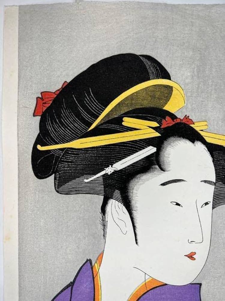 新品 浮世絵江復刻木版画 喜多川歌麿 五律から歌・袖ヶ浦の芸者亀吉 松崎啓三郎作 Amazon.co.jp: 浮世絵江復刻木版画 喜多川歌麿 五律から歌