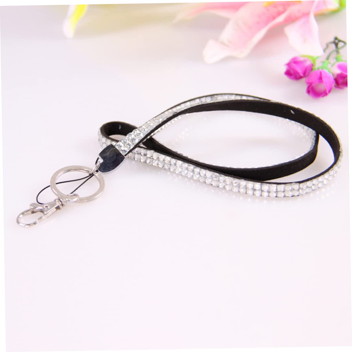 3 Set Cinghia Per Telefono Lanyard Con Strass Per Sicurezza Tracolla Per Cellulari E Chiavi Casual Per Attività Colore Casuale 5 Pezzi * 3