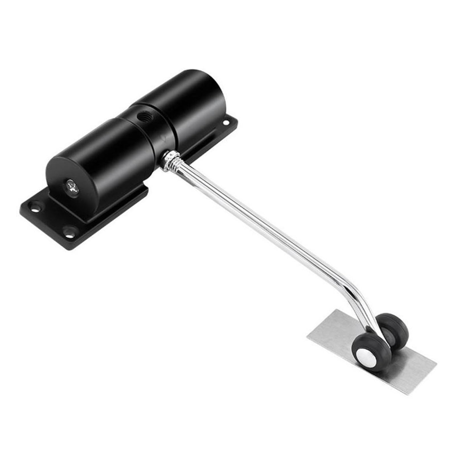 SWENEEN Automatic Door Closer Buffer Door Closing Device Adjustable Kg For 40 Closer Door Force Mute Automatic Door Fire Pulley Easy For Home Commercial Use (Black),Black